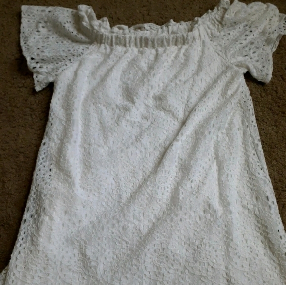 Misses' Eyelet Dress - Picture 1 of 8
